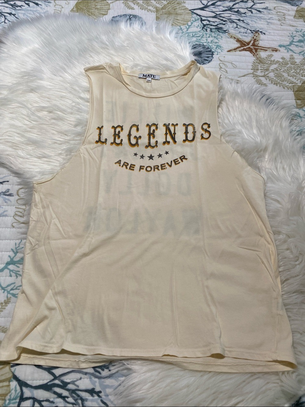 MATE Cream "Legends Are Forever" Muscle Tank